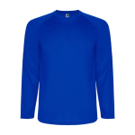T-shirt de sport à manches longues pour homme 150 g/m² Roly couleur bleu