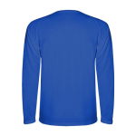 T-shirt de sport à manches longues pour homme 150 g/m² Roly couleur bleu deuxième vue arrière