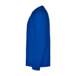 T-shirt de sport à manches longues pour homme 150 g/m² Roly couleur bleu vue latérale
