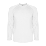 T-shirt de sport à manches longues pour homme 150 g/m² Roly couleur blanc