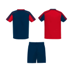 Ensemble sportif unisexe en polyester, 2 T-shirts Roly 140 g/m2 Unisex-Sportset aus Polyester mit 2 T-Shirts, 140 g/m2 Roly couleur rouge deuxième vue arrière