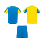 Ensemble sportif unisexe en polyester, 2 T-shirts Roly 140 g/m2 Unisex-Sportset aus Polyester mit 2 T-Shirts, 140 g/m2 Roly couleur jaune deuxième vue arrière