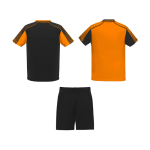 Ensemble sportif unisexe en polyester, 2 T-shirts Roly 140 g/m2 Unisex-Sportset aus Polyester mit 2 T-Shirts, 140 g/m2 Roly couleur orange deuxième vue arrière