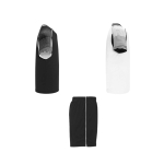 Ensemble sportif unisexe en polyester, 2 T-shirts Roly 140 g/m2 Unisex-Sportset aus Polyester mit 2 T-Shirts, 140 g/m2 Roly couleur blanc/noir deuxième vue latérale