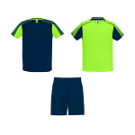 Ensemble sportif unisexe en polyester, 2 T-shirts Roly 140 g/m2 Unisex-Sportset aus Polyester mit 2 T-Shirts, 140 g/m2 Roly couleur vert fluorescent