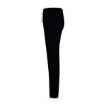 Pantalon coupe droite unisexe en coton et polyester 280 g/m² Roly couleur noir vue latérale