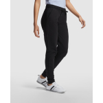 Pantalon de sport pour femme en coton et polyester 280 g/m² Roly couleur noir image nature morte 2