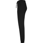 Pantalon de sport pour femme en coton et polyester 280 g/m² Roly couleur noir vue latérale