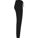 Pantalon de sport pour femme en coton et polyester 280 g/m² Roly couleur noir deuxième vue latérale