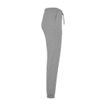 Pantalon de sport pour femme en coton et polyester 280 g/m² Roly couleur gris clair chiné deuxième vue latérale