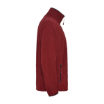 Polaire en polyester avec fermeture éclair 300 g/m² Roly couleur bordeaux deuxième vue latérale