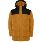 Veste unisexe bicolore style doudoune polyester et capuche Roly couleur marron