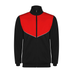 Survêtement bicolore unisexe en polyester 225 g/m² Roly Bicolor Unisex-Trainingsanzug aus Polyester, 225 g/m2 Roly couleur rouge
