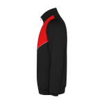 Survêtement bicolore unisexe en polyester 225 g/m² Roly Bicolor Unisex-Trainingsanzug aus Polyester, 225 g/m2 Roly couleur rouge vue latérale