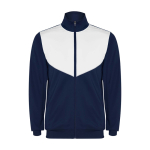 Survêtement bicolore unisexe en polyester 225 g/m² Roly Bicolor Unisex-Trainingsanzug aus Polyester, 225 g/m2 Roly couleur blanc