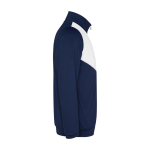 Survêtement bicolore unisexe en polyester 225 g/m² Roly Bicolor Unisex-Trainingsanzug aus Polyester, 225 g/m2 Roly couleur blanc deuxième vue latérale