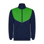 Survêtement bicolore unisexe en polyester 225 g/m² Roly Bicolor Unisex-Trainingsanzug aus Polyester, 225 g/m2 Roly couleur vert