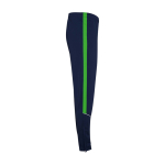 Survêtement bicolore unisexe en polyester 225 g/m² Roly Bicolor Unisex-Trainingsanzug aus Polyester, 225 g/m2 Roly couleur vert quatrième vue latéral