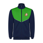 Survêtement bicolore unisexe en polyester 225 g/m² Roly Bicolor Unisex-Trainingsanzug aus Polyester, 225 g/m2 Roly couleur vert vue impression sérigraphique