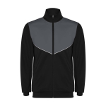 Survêtement bicolore unisexe en polyester 225 g/m² Roly Bicolor Unisex-Trainingsanzug aus Polyester, 225 g/m2 Roly couleur gris foncé