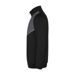 Survêtement bicolore unisexe en polyester 225 g/m² Roly Bicolor Unisex-Trainingsanzug aus Polyester, 225 g/m2 Roly couleur gris foncé vue latérale