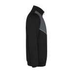 Survêtement bicolore unisexe en polyester 225 g/m² Roly Bicolor Unisex-Trainingsanzug aus Polyester, 225 g/m2 Roly couleur gris foncé deuxième vue latérale