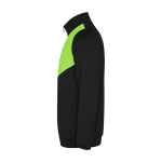 Survêtement bicolore unisexe en polyester 225 g/m² Roly Bicolor Unisex-Trainingsanzug aus Polyester, 225 g/m2 Roly couleur vert lime vue latérale