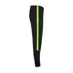 Survêtement bicolore unisexe en polyester 225 g/m² Roly Bicolor Unisex-Trainingsanzug aus Polyester, 225 g/m2 Roly couleur vert lime quatrième vue latéral