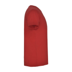 T-shirt à manches courtes col en V en coton pour homme 155 g/m² Roly couleur rouge deuxième vue latérale
