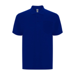 Polo unisexe en coton et polyester piqué avec poche 190 g/m² Roly couleur bleu