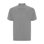 Polo unisexe en coton et polyester piqué avec poche 190 g/m² Roly couleur gris clair chiné