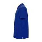 Polo homme en coton et polyester piqué 190 g/m2 Roly couleur bleu vue latérale
