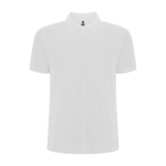 Polo homme en coton et polyester piqué 190 g/m2 Roly couleur blanc