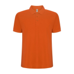Polo homme en coton et polyester piqué 190 g/m2 Roly couleur orange