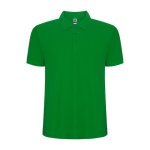 Polo homme en coton et polyester piqué 190 g/m2 Roly couleur vert gazon