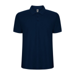 Polo homme en coton et polyester piqué 190 g/m2 Roly couleur bleu marine