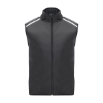 Gilet de course coupe-vent et respirant unisexe 70 g/m² Roly couleur noir