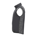Gilet de course coupe-vent et respirant unisexe 70 g/m² Roly couleur noir vue latérale
