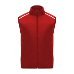 Gilet de course coupe-vent et respirant unisexe 70 g/m² Roly couleur rouge