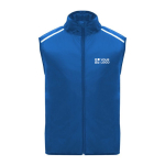 Gilet de course coupe-vent et respirant unisexe 70 g/m² Roly avec zone d'impression