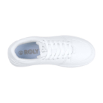 Chaussures unisexes blanches avec semelle en caoutchouc Roly Weiße Unisex-Sneaker mit Gummisohle, Roly couleur blanc quatrième vue