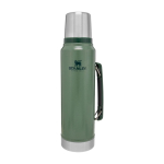 Bouteille Stanley Classic en acier inoxydable avec gobelet 1L couleur vert foncé deuxième vue frontale