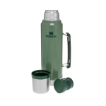 Bouteille Stanley Classic en acier inoxydable avec gobelet 1L couleur vert foncé