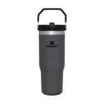 Gobelet thermique avec paille Stanley IceFlow™ en inox 890ml couleur gris foncé