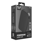 Powerbank rectangulaire pour charger 3 appareils simultanément 20W couleur titan cinquième vue