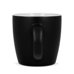 Tasse en céramique mate de 350 ml en plusieurs couleurs couleur noir troisième vue