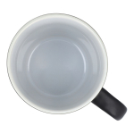 Tasse en céramique mate de 350 ml en plusieurs couleurs couleur noir cinquième vue