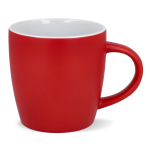 Tasse en céramique mate de 350 ml en plusieurs couleurs couleur rouge