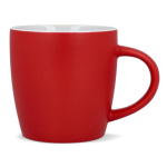 Tasse en céramique mate de 350 ml en plusieurs couleurs couleur rouge deuxième vue