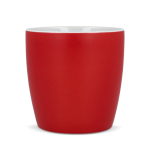 Tasse en céramique mate de 350 ml en plusieurs couleurs couleur rouge quatrière vue